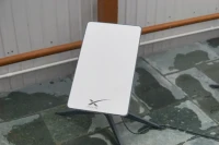 Thiết bị Internet vệ tinh Starlink của SpaceX trong lần thử nghiệm tại Hòa Lạc, Hà Nội.