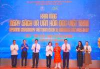 Các đại biểu tham dự lễ khai mạc Ngày Sách và Văn hóa đọc Việt Nam năm 2026 tại TP HCM.